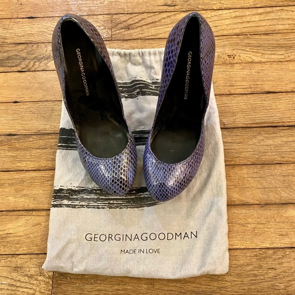 GEORGINA GOODMAN Snakeskin Leather Pumps - Picture 5 of 12
